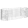vidaXL Strat &icirc;nălțat gabion, 300x100x100 cm, fier galvanizat