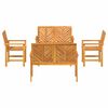 vidaXL Set de lounge pentru grădină 5 pcs Maro Lemn Solid de Acacia