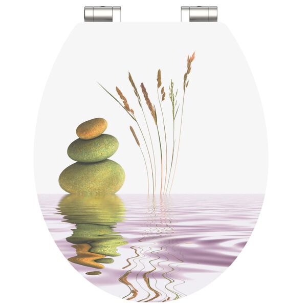 SCH&Uuml;TTE Scaun toaletă extralucios BALANCE, &icirc;nchidere silențioasă, MDF