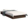 vidaXL Cadru de pat la sol Stejar maro 75 x 190 cm