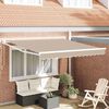 vidaXL Cortina Retractabilă Bej 350 x 250 cm Poliester și Aluminiu