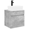vidaXL Chiuvetă de baie suspendată Gri Beton 49 x 41 x 63 cm