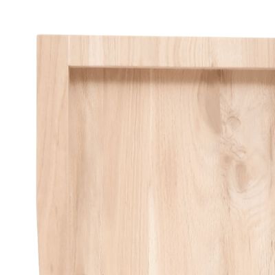 vidaXL Blat masă 40x40x(2-4) cm lemn stejar netratat contur organic
