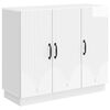 vidaXL Bufet Alb foarte lucios 89 x 34,5 x 77 cm Lemn prelucrat