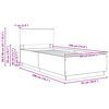 vidaXL Cadru de pat Stejar Sonoma 90 x 190 cm Lemn prelucrat