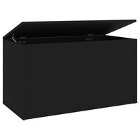 vidaXL Cufăr de depozitare, negru, 84x42x46 cm, lemn compozit