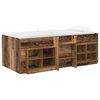 vidaXL Cadru de pat loft cu sertar 3 buc. Lemn vechi Lemn prelucrat