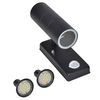 vidaXL Lampă perete LED cu senzor, formă cilindrică, negru, oțel inoxidabil