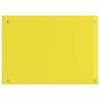 vidaXL Spate de bucătărie 2 pcs Galben 70 x 50 cm sticlă securizată