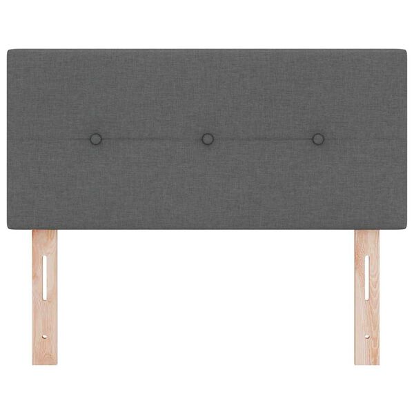 vidaXL Tăblie cap cu headboard Gri închis 80 cm țesătură