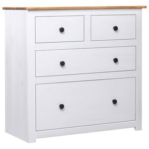 vidaXL Dulap, alb, 80 x 40 x 83 cm, lemn de pin, gama Panama