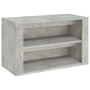 vidaXL Pantofar, gri beton, 75x35x45 cm, lemn compozit