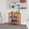 vidaXL Banc de lucru Maroniu cerat 78,5 x 50 x 80 cm Lemn de pin masiv