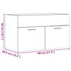 vidaXL Dulap chiuvetă baie, stejar artizanal 80x38,5x46 cm lemn