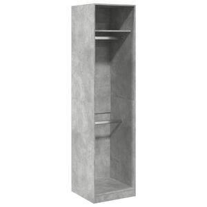 vidaXL Șifonier, gri beton, 50x50x200 cm, PAL