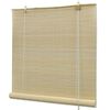 vidaXL Jaluzea tip rulou, natural, 140x220 cm, bambus