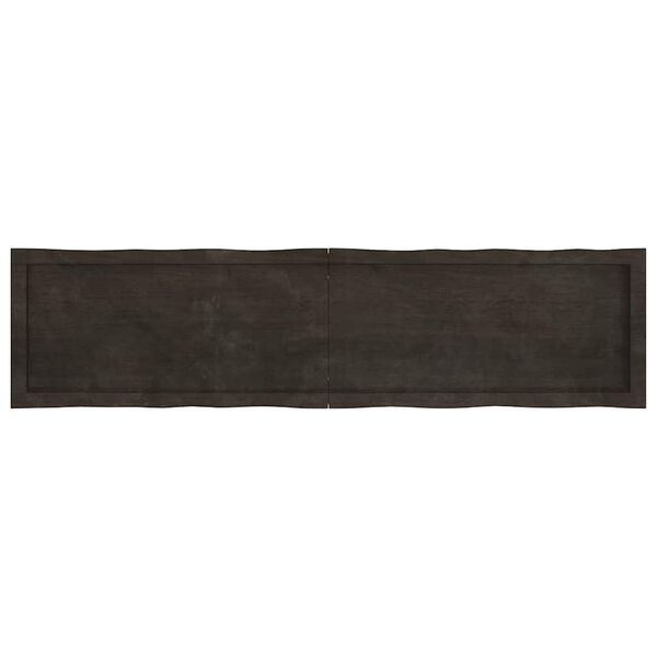 vidaXL Blat masă, 160x40x(2-6) cm, maro, lemn tratat contur organic