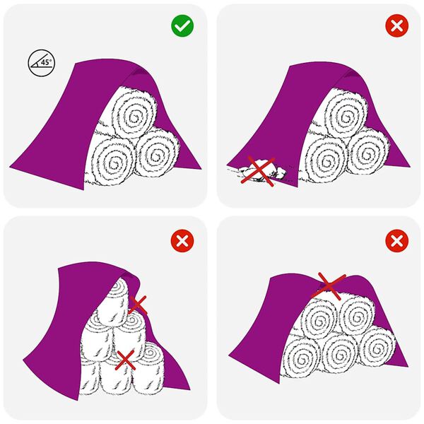 vidaXL Prelata pentru carul de fan 10,4x12,5 m 140 g/m&sup2; Polipropilena