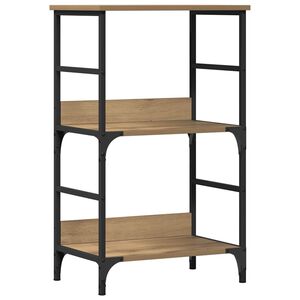 vidaXL Bibliotecă, stejar artizanal, 50x33x82 cm, lemn prelucrat