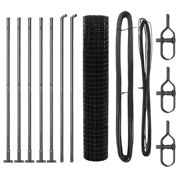 vidaXL Gard cu St&acirc;lp Gri 1,6 x 10 m Oțel și PVC