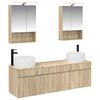 vidaXL Set dulap baie 5 buc. Stejar Sonoma Lemn prelucrat