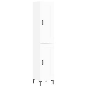 vidaXL Dulap &icirc;nalt, alb, 34,5x34x180 cm, lemn prelucrat