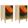 vidaXL Dulap de noapte ZAANDAM 2 buc. Stejar Sonoma 36 x 33 x 60 cm