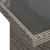 vidaXL Set de canapele pentru grădină cu pernă 5 pcs Gri Poli Rattan