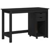 vidaXL Set birou și cabinet 2 buc. Negru Lemn masiv de pin