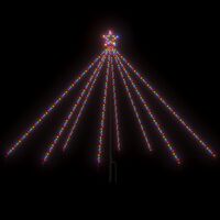vidaXL Cascadă lumini pentru brad de Crăciun 400 LED-uri colorat 2,5 m