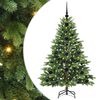 vidaXL Brad de Crăciun artificial cu 150 LED Verde 120 cm PE și PVC