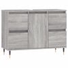 vidaXL Dulap pentru baie, gri sonoma, 80x33x60 cm, lemn compozit