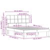 vidaXL Cadru de pat cu tăblie tapițată Gri &icirc;nchis 120 x 200 cm