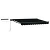 vidaXL Cort electric retractabil Negru și antracit 3 x 2,5 m