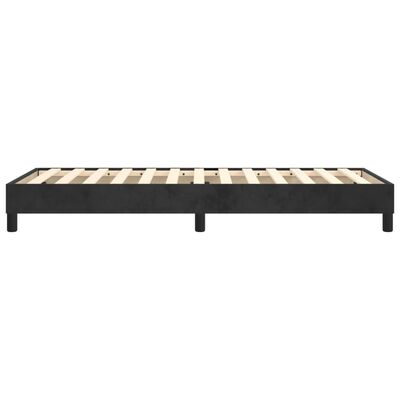 vidaXL Cadru de pat, negru, 90x190 cm, catifea