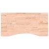 vidaXL Blat de birou, 80x(36-40)x2,5 cm, lemn masiv de fag