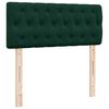 vidaXL Pat box spring cu saltea, verde &icirc;nchis, 120x200 cm, catifea
