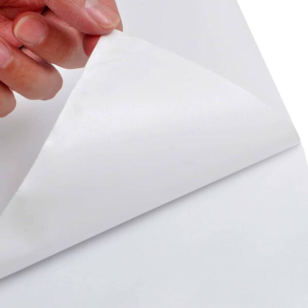 vidaXL Folii auto, 2 buc., alb mat, 100x150 cm + 50x150 cm