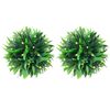 vidaXL Mingi artificiale din lemn de cimiș cu lumini LED 2 buc Verde