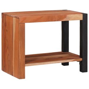 vidaXL Raft pentru cărți Maro 50 x 30 x 40 cm Lemn Solid de Acacia
