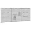 vidaXL Panou de Perete pentru Unelte 3 pcs Gri 150 x 1 x 60 cm