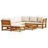 vidaXL Set mobilier grădină cu perne, 8 piese, lemn masiv acacia