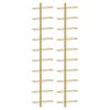vidaXL Suport sticle de vin, de perete, 10 sticle, 2 buc, auriu, metal
