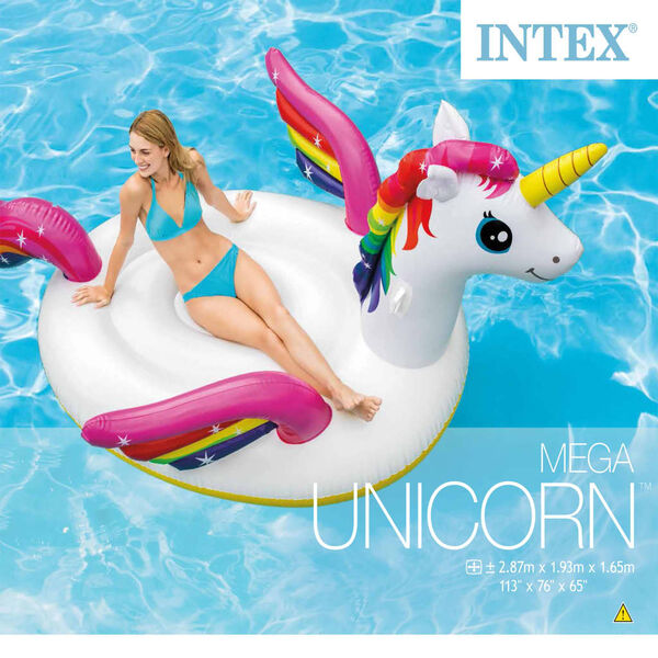Intex Saltea de piscină, Mega Unicorn Island, 57281EU