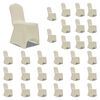 vidaXL Huse de scaun elastice, 30 buc., crem