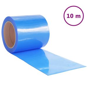 vidaXL Perdea pentru ușă, albastru, 200 mmx1,6 mm 10 m, PVC