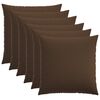 vidaXL Husă pentru pernă 6 buc. HEERLEN Maro 70 x 70 cm Țesătură