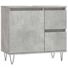 vidaXL Dulap de baie, gri beton, 65x33x60 cm, lemn prelucrat