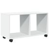 vidaXL Dulap cu roți, alb, 72x33x42,5 cm, lemn prelucrat