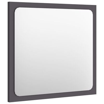 vidaXL Oglindă de baie, gri, 40x1,5x37 cm, PAL